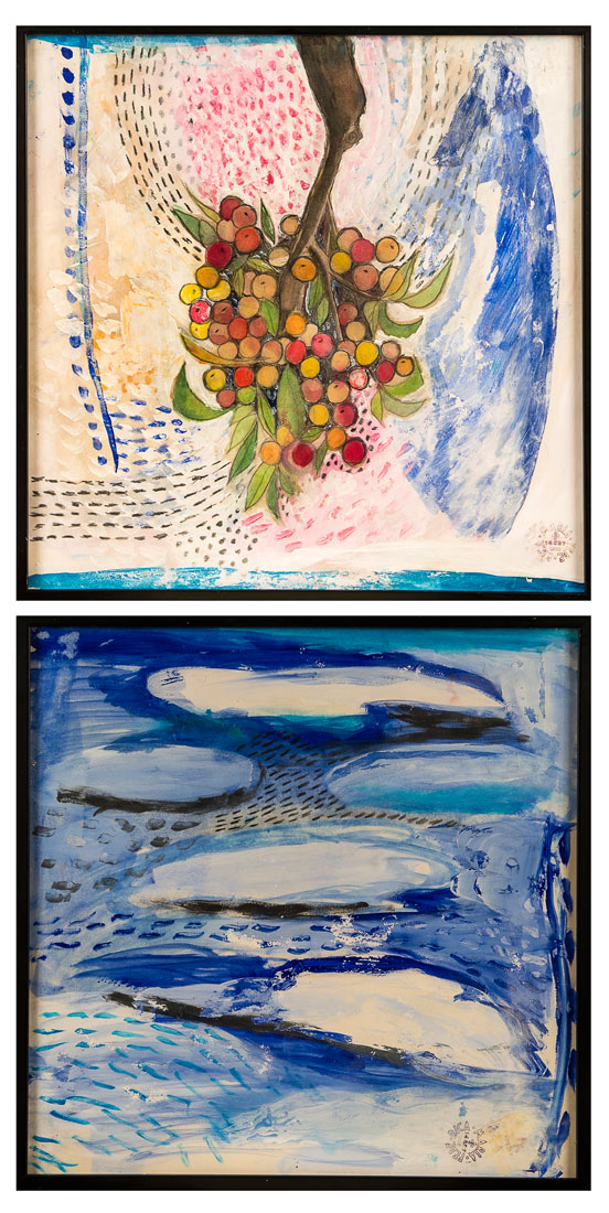 cm 50 x 50 per pannello - Tecnica mista: matita e acquerello acrilico su carta fotografica